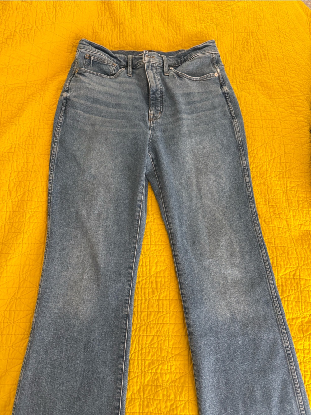 Madewell Women's High Rise Bootcut Jeans in medium Blue Wash size 30
